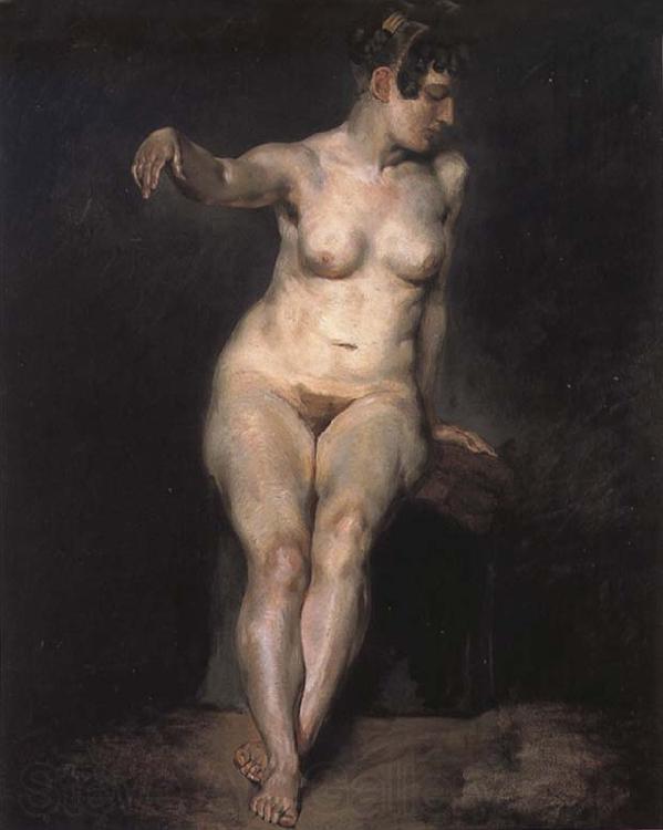 Eugene Delacroix Seated Nude France oil painting art